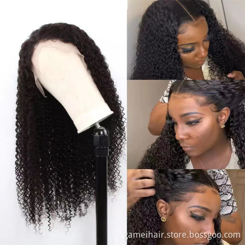 Raw Brazilian Virgin Hair Hd Full Lace Frontal Deep Wave Bob Wig Vendor Wholesale Swiss Transparent Lace Front Human Hair Wig
